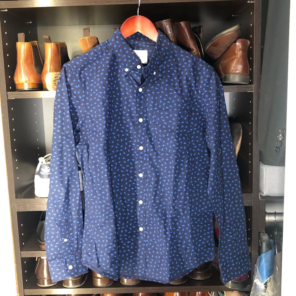 American Eagle Blue Casual Shirt